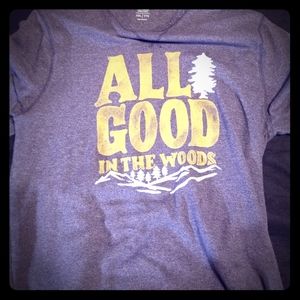 Boys xxl all good in the woods graphic thermal